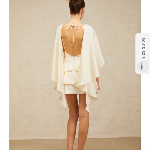 Miss Rosier Lyna White Satin Dress - Picture 2 of 4